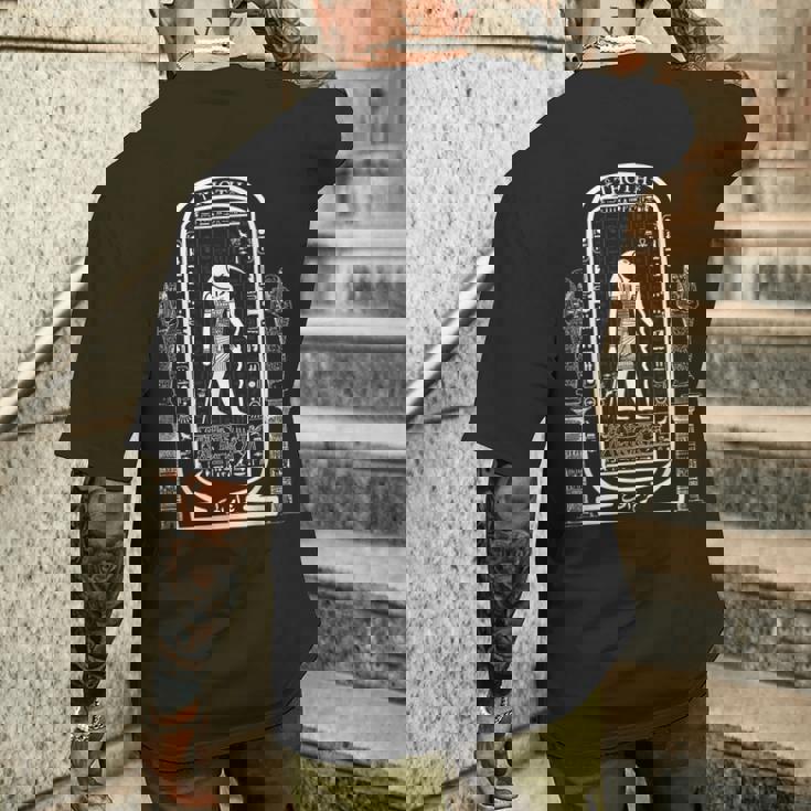 エジプト神 トート目 ホルスの目 エジプト アンク ファラオ メンズTシャツ バックプリント 彼への贈り物