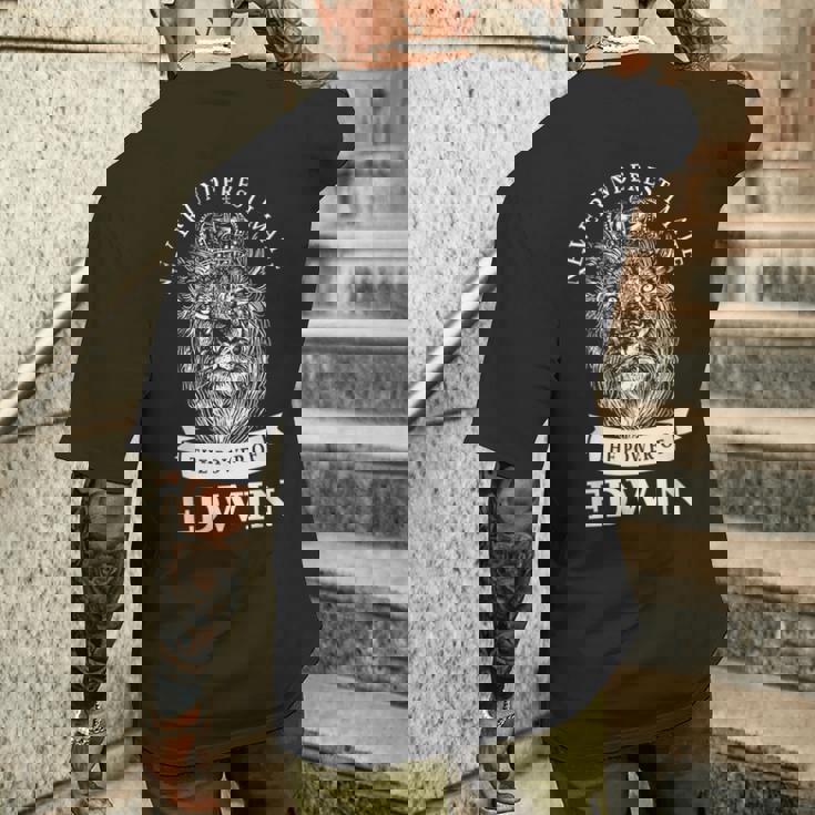 エドウィン ギフト名 ライオン メンズTシャツ バックプリント 彼への贈り物