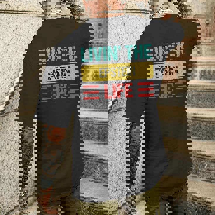 エプスタイン名 メンズTシャツ バックプリント 彼への贈り物