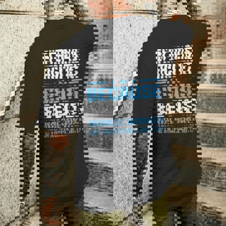 エンタープライズアーキテクトtシャツ メンズTシャツ バックプリント 彼への贈り物