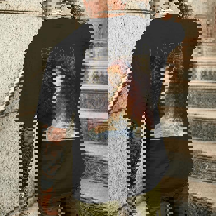 オーギュストルノワール-マドモアゼルダンヴェルの肖像 長袖tシャツ メンズTシャツ バックプリント 彼への贈り物