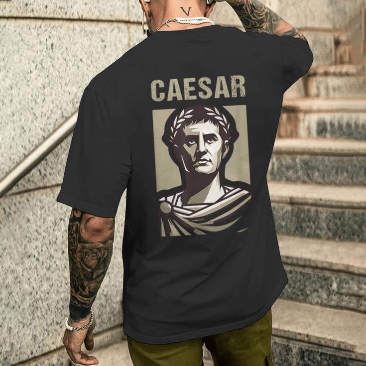 カエサル 古代ローマ ガイウス・ユリウス・カエサル ローマの歴史 メンズTシャツ バックプリント 彼への贈り物