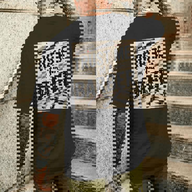 カスタム 理髪師ジャケット 理髪用品 理髪ツール 理髪師 メンズTシャツ バックプリント 彼への贈り物