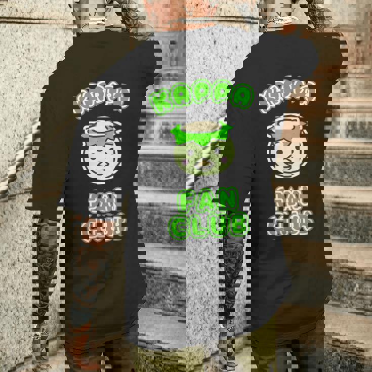 カッパ ファンクラブ かっぱくん 河童【ゆるフレンズ】ゆるかわいい キャラクター 面白い メンズTシャツ バックプリント 彼への贈り物