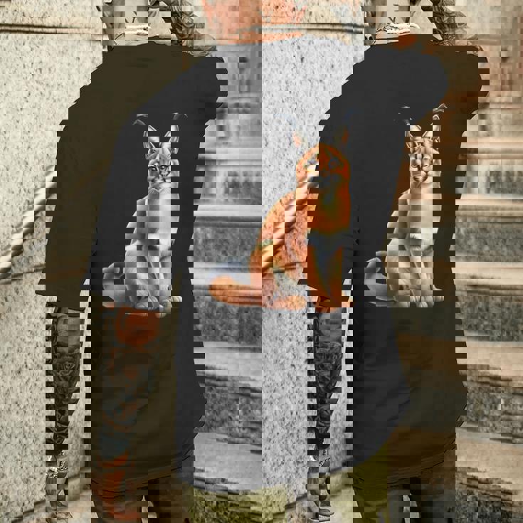 カラカルリンクス メンズTシャツ バックプリント 彼への贈り物