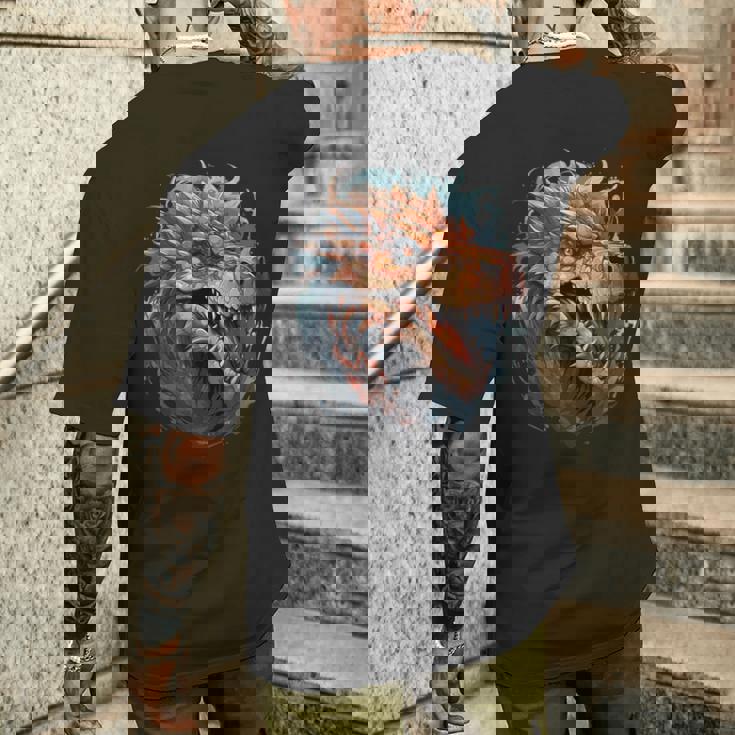 カラフルドラゴンi キッズドラゴン メンズTシャツ バックプリント 彼への贈り物