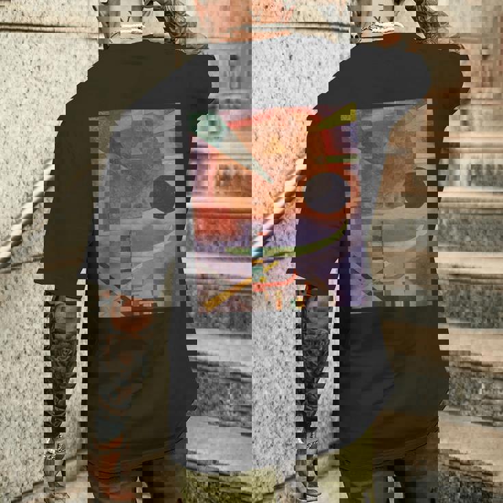 カンディンスキーによる3つの要素 メンズTシャツ バックプリント 彼への贈り物