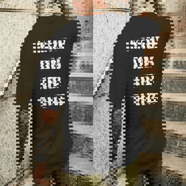 カービィのことをやってるカービィだよ 長袖tシャツ メンズTシャツ バックプリント 彼への贈り物