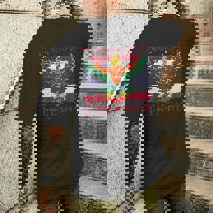 ガルーダ タイ タイ ジャカルタ 精神性 観光客 メンズTシャツ バックプリント 彼への贈り物