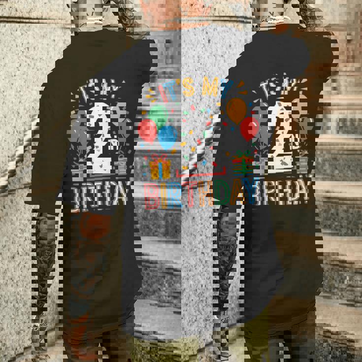 キッズ キッズ 2 歳の誕生日シャツ 男の子 幼児 2 人 2 歳の誕生日 メンズTシャツ バックプリント 彼への贈り物