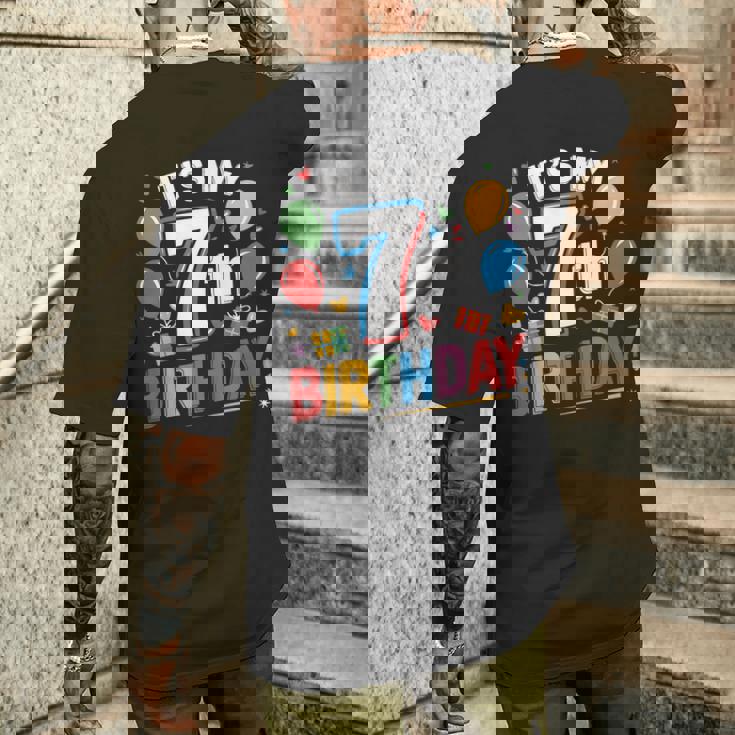 キッズ 7歳の誕生日シャツ男の子キッズ幼児7歳の誕生日男の子 メンズTシャツ バックプリント 彼への贈り物