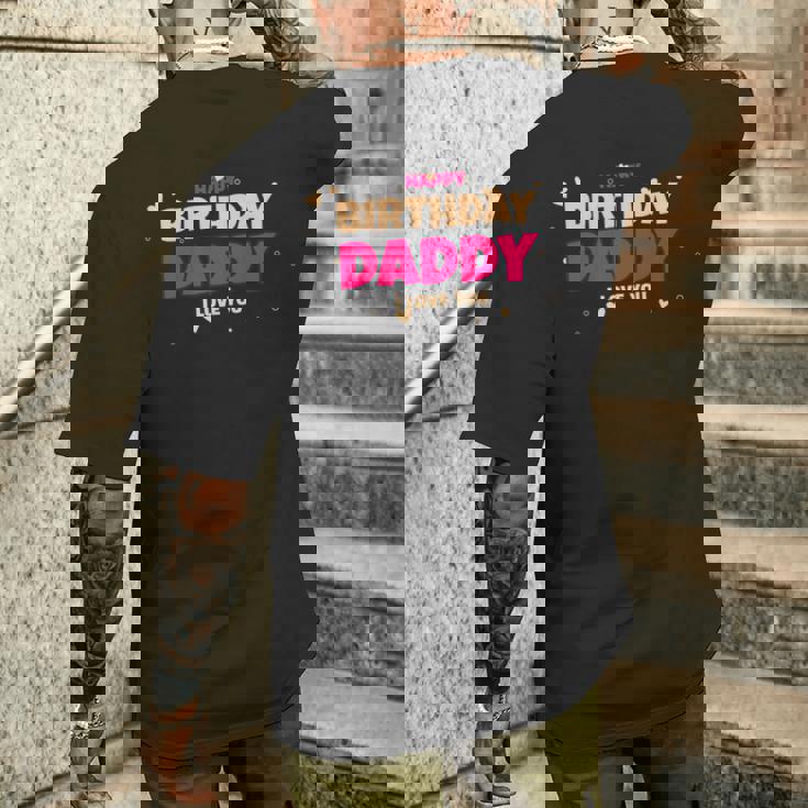 キッズ かわいい 父 誕生日 お誕生日おめでとう パパ メンズTシャツ バックプリント 彼への贈り物