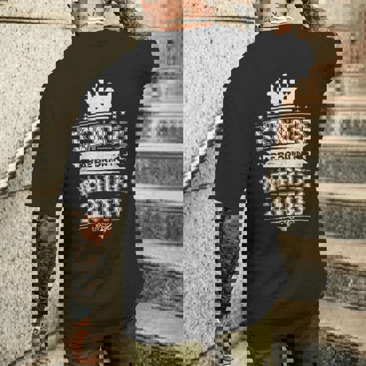 キングスは2006年3月に誕生 20歳の誕生日 男性 男の子 メンズTシャツ バックプリント 彼への贈り物