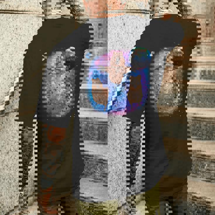 クオッカ、宇宙のクオッカ、オーストラリアの動物クオッカ メンズTシャツ バックプリント 彼への贈り物