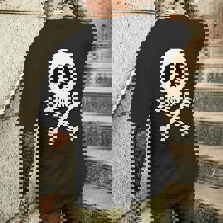 クラシック 宇宙 海賊 パンク スカル キャプテン ハロウィン 長袖tシャツ メンズTシャツ バックプリント 彼への贈り物