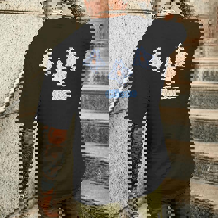 クリオネ『3 スリー』【どうぶつ フレンズ】ポップ ゆるくて かわいい キャラクター メンズTシャツ バックプリント 彼への贈り物