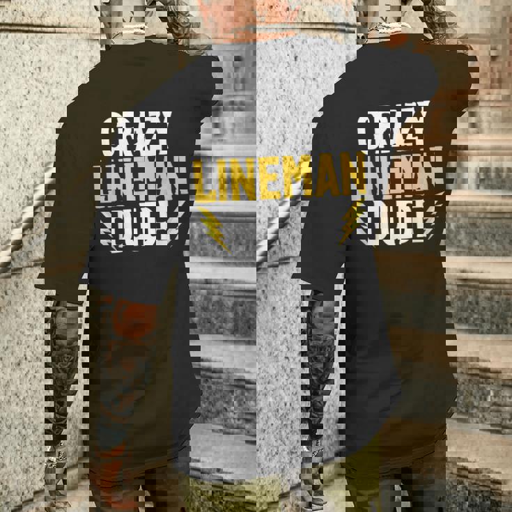 クレイジーラインマンデュードラインマン メンズTシャツ バックプリント 彼への贈り物