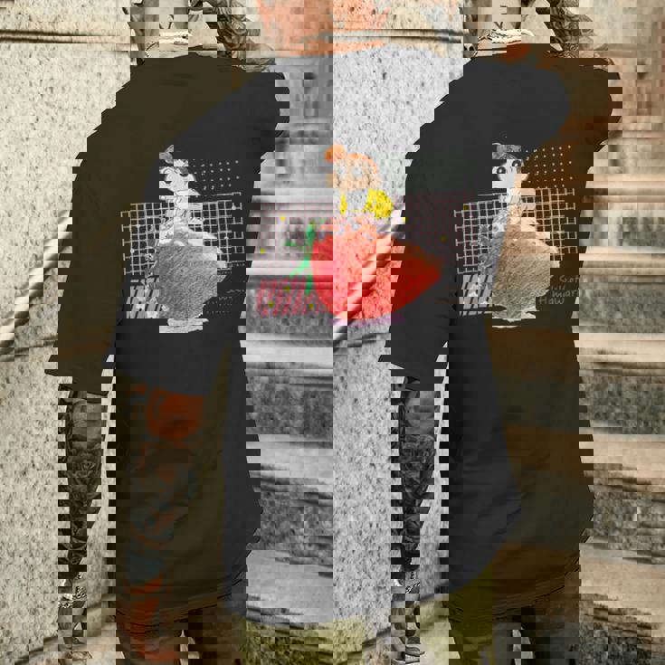 クレヨンしんちゃん ひまわりといちご メンズTシャツ バックプリント 彼への贈り物