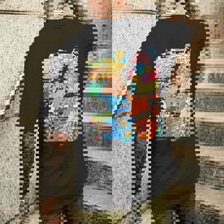 クレヨンしんちゃん アメコミ風のしんちゃん パーティタイム メンズTシャツ バックプリント 彼への贈り物