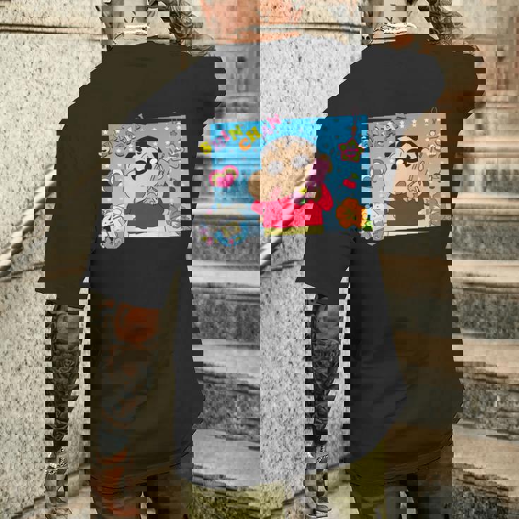 クレヨンしんちゃん 平成ごっこ しんちゃん 長袖tシャツ メンズTシャツ バックプリント 彼への贈り物