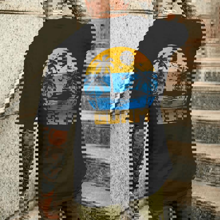 グアム グアム チャモロ島民 プライド グアム お土産 メンズTシャツ バックプリント 彼への贈り物