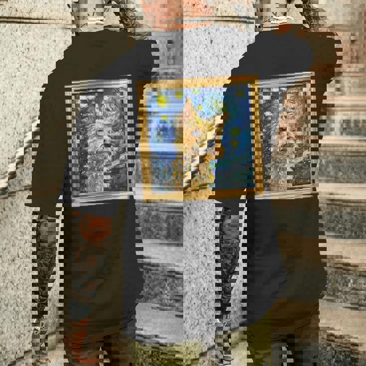 ケアンテリア 星月夜 ケアンテリア メンズTシャツ バックプリント 彼への贈り物