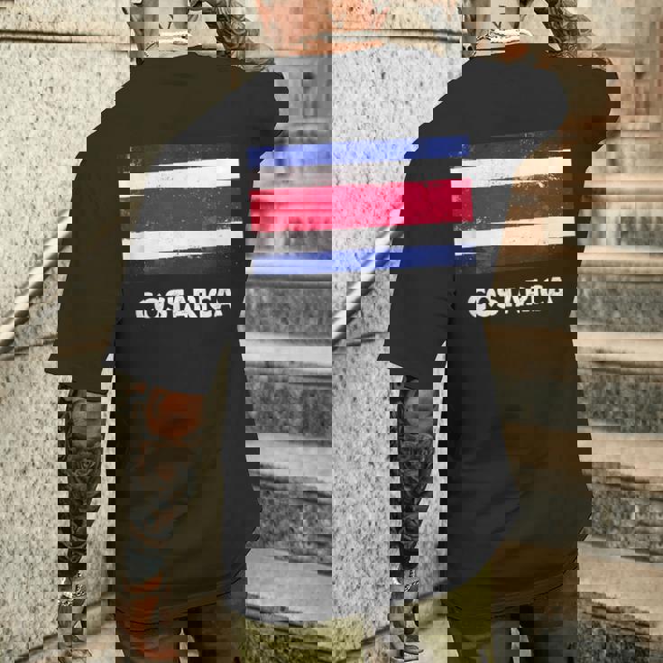 コスタリカ国旗tシャツ メンズTシャツ バックプリント 彼への贈り物