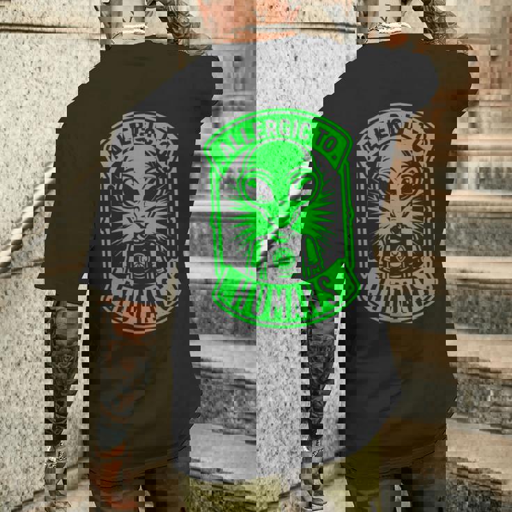 コズミックバランス ビジュアルユーモアコンセプト 長袖tシャツ メンズTシャツ バックプリント 彼への贈り物