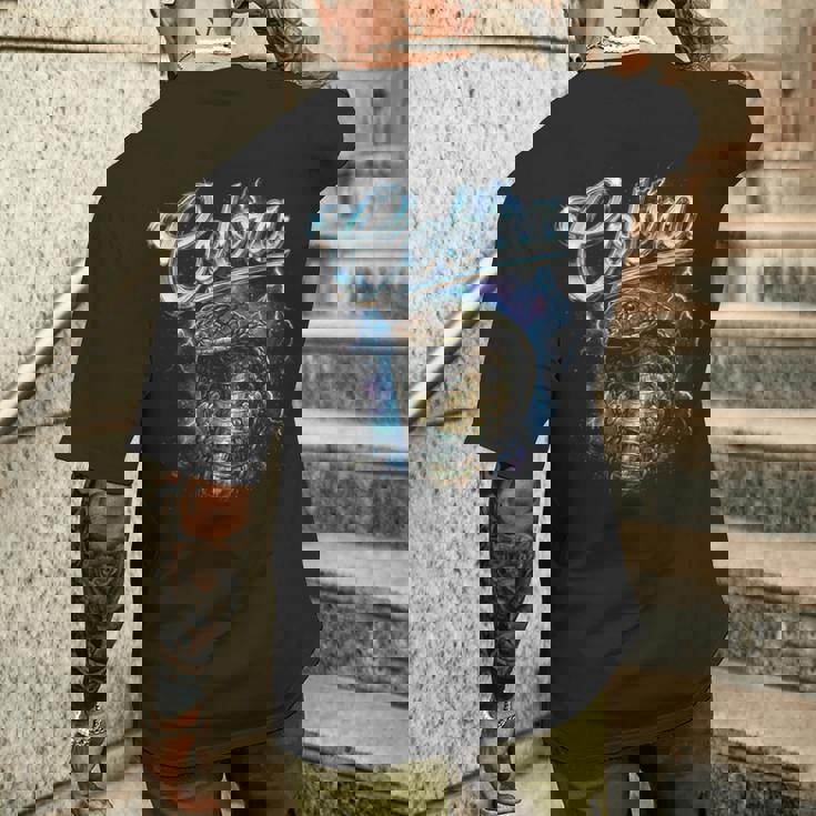 コブラ ヴィンテージ 90年代 レトロ 面白い コブラ 80年代 蛇好き メンズTシャツ バックプリント 彼への贈り物