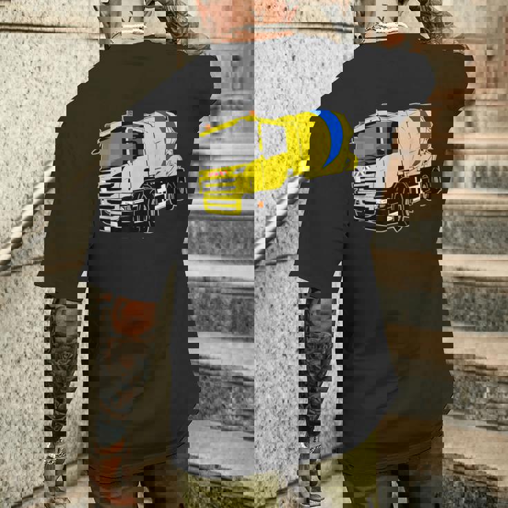 コンクリートミキサー車 メンズTシャツ バックプリント 彼への贈り物