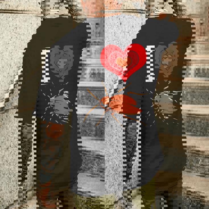 ゴキブリ ラブ メンズTシャツ バックプリント 彼への贈り物