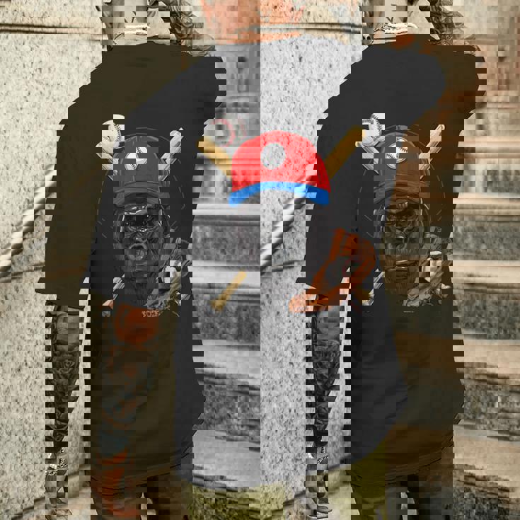 ゴリラ野球 ゴリララバーズ 野球選手 メンズTシャツ バックプリント 彼への贈り物