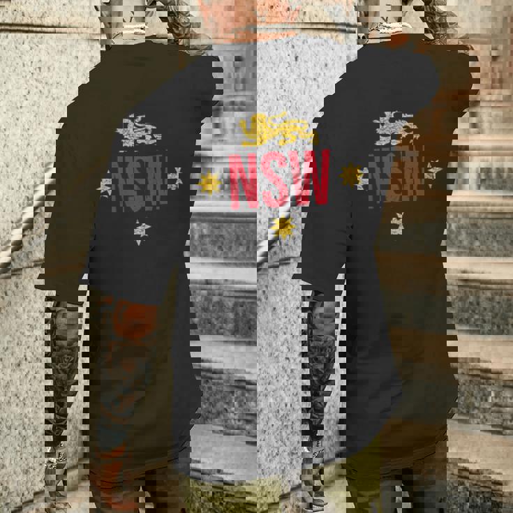 サウスウェールズ Nsw ライオンフラッグ オーストラリア メンズTシャツ バックプリント 彼への贈り物