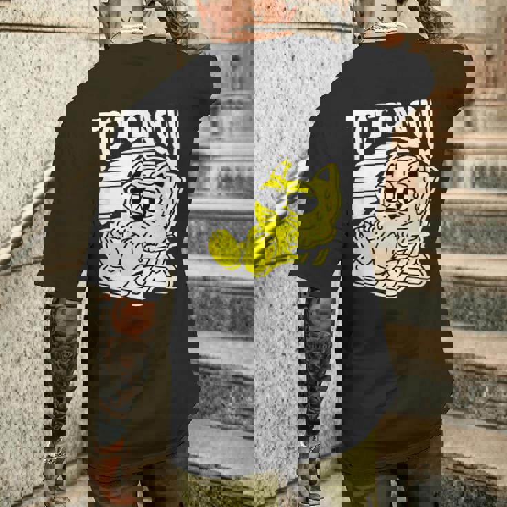 サウナ Totonou ととのう 猫 キャラクター 整うauna さうな ネタ かわいい ねこ ぬこ ヌコ おもしろ メンズTシャツ バックプリント 彼への贈り物