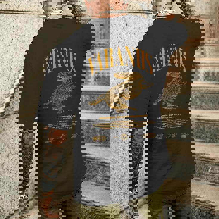 サバンナモニターモダンストリートウェアの爬虫類のキーパー 長袖tシャツ メンズTシャツ バックプリント 彼への贈り物