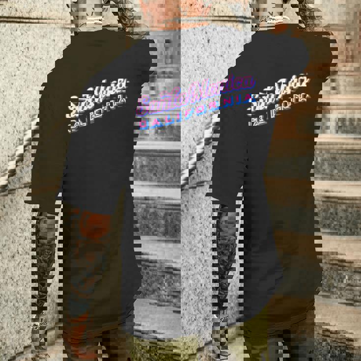 サンタモニカ Ca 長袖tシャツ メンズTシャツ バックプリント 彼への贈り物