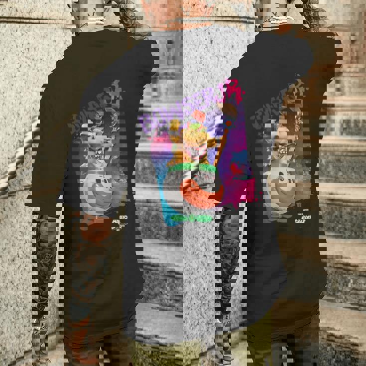 ザ・スーパーマリオギャラクシー・ムービー Bowser Jr Takes Over 長袖tシャツ メンズTシャツ バックプリント 彼への贈り物