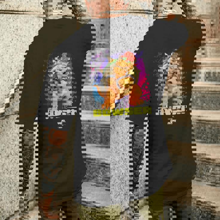 ザ・スーパーマリオギャラクシー・ムービー Cool Bowser メンズTシャツ バックプリント 彼への贈り物