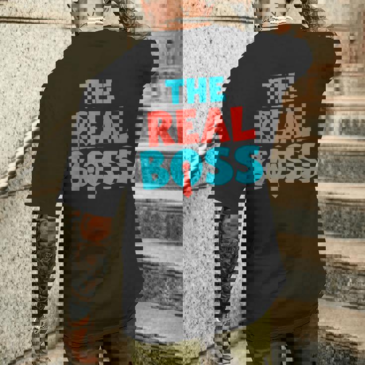 ザ・リアル・ボス メンズTシャツ バックプリント 彼への贈り物