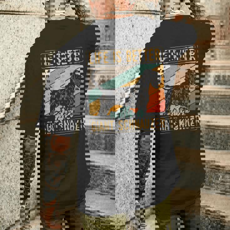 ジャイアント・シュナウザーの発言 シュナウザーの犬 メンズTシャツ バックプリント 彼への贈り物