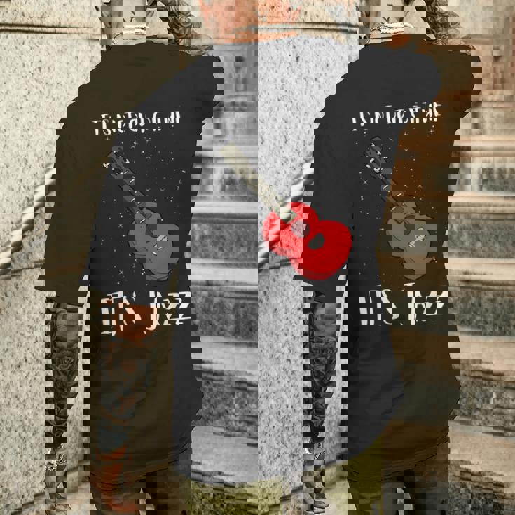 ジャズミュージックとジャズギター-調子が狂っていない 長袖tシャツ メンズTシャツ バックプリント 彼への贈り物