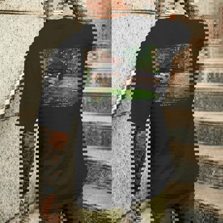 ジョン・エバレット・ミレー・オフィーリア メンズTシャツ バックプリント 彼への贈り物