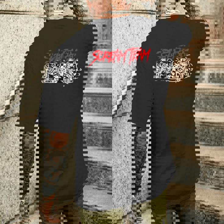 スクリームチーム ホラー映画 長袖tシャツ メンズTシャツ バックプリント 彼への贈り物