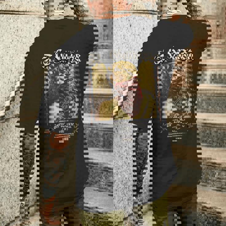 ストリートウェア ギャングスター エンジェル 大胆なアーバンエステック メンズTシャツ バックプリント 彼への贈り物