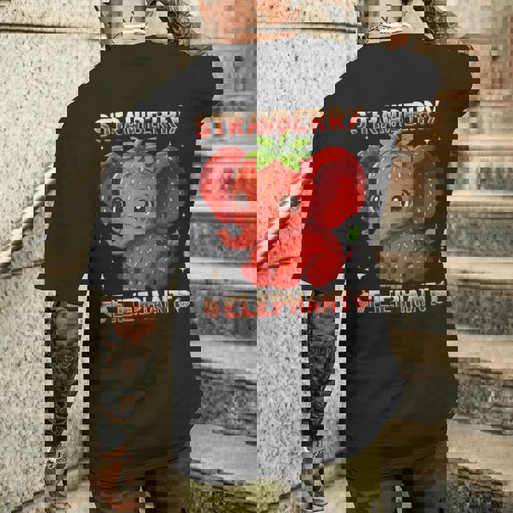 ストロベリーエレファント イタリアンブレイン メンズTシャツ バックプリント 彼への贈り物