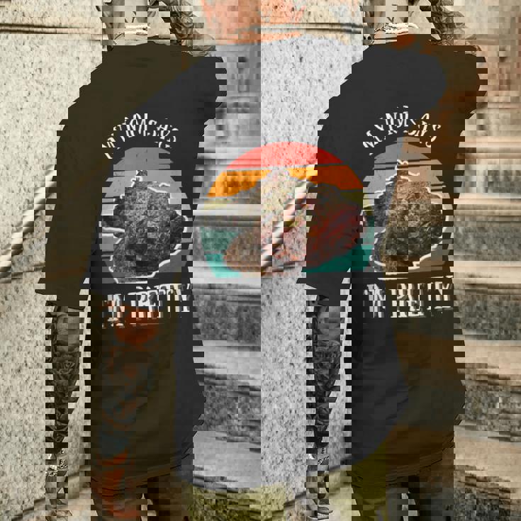 ストーンフィッシュ レトロ ミーム メンズ レディース キッズ メンズTシャツ バックプリント 彼への贈り物