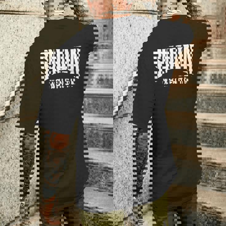 スパナウェイ ワシントン メンズTシャツ バックプリント 彼への贈り物