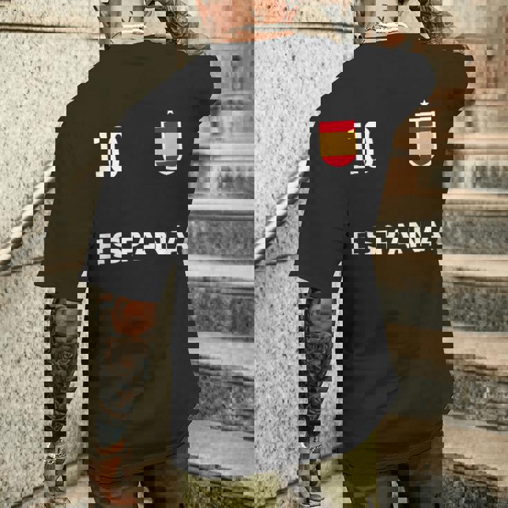 スペイン サッカー フットボール ナンバー10 10ファン メンズTシャツ バックプリント 彼への贈り物