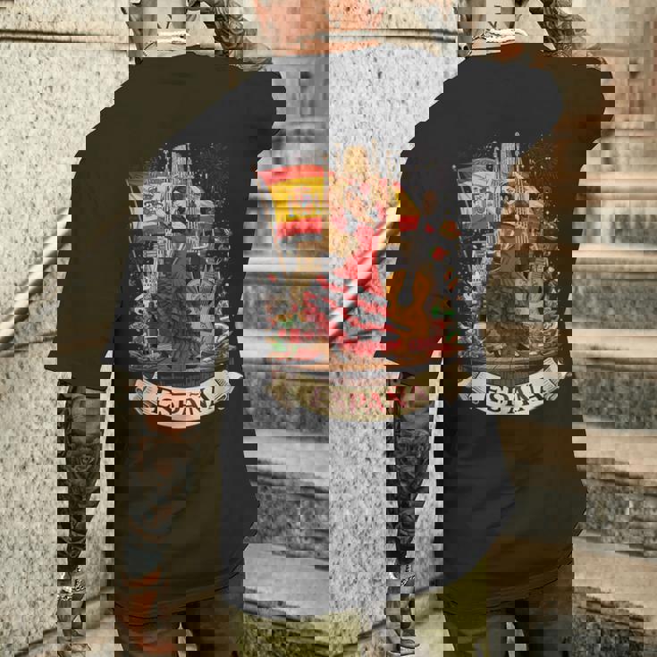 スペイン フラメンコ セビリア アンダルシア バルセロナ メンズTシャツ バックプリント 彼への贈り物