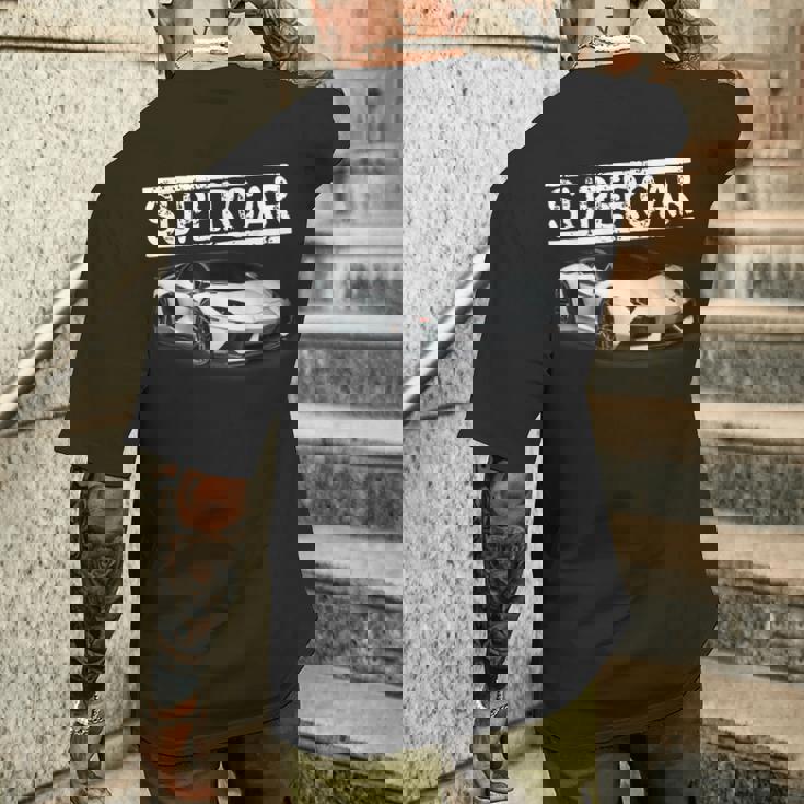 スポーツカーファンに最適なスーtシャツ メンズTシャツ バックプリント 彼への贈り物